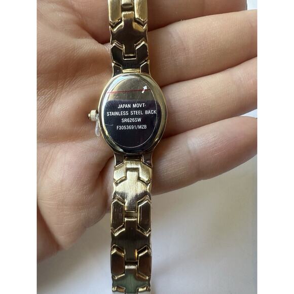 Elgin Diamond SR626SW Gold Quartz Women’s Watch New In Box main image 7